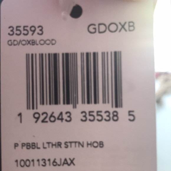 Coach Purse Brand New Oxblood w/ gold - Picture 3 of 3